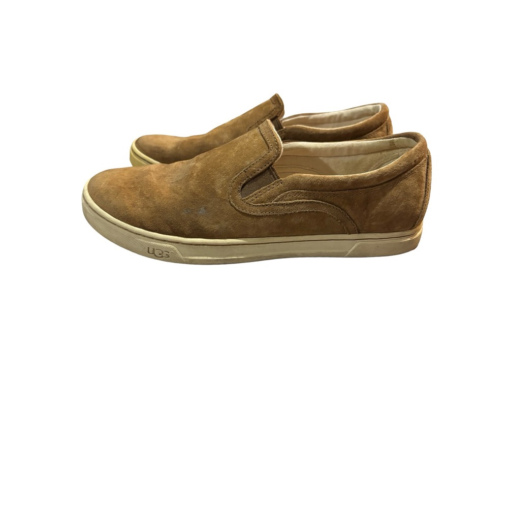 UGG Australia Women 7.5 Chestnut Suede Slip On Sneakers Brown